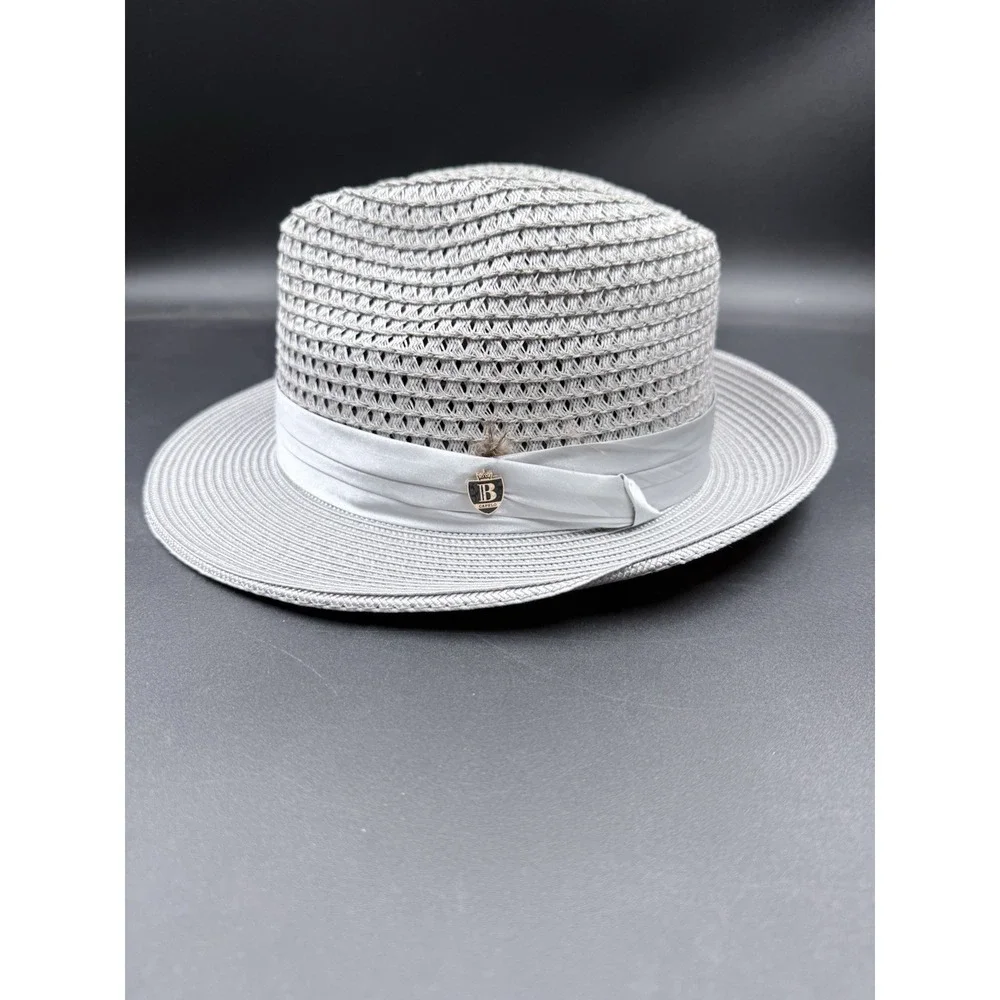 Bruno Capelo Men's Fedora Size Large Antonio Collection Straw Hat